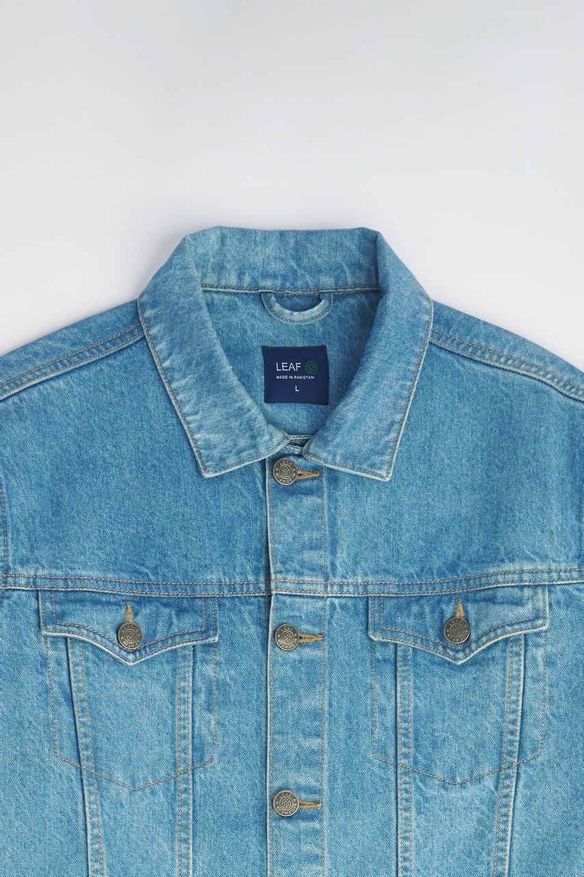 Light Blue Denim Jacket | Leaf Clothing