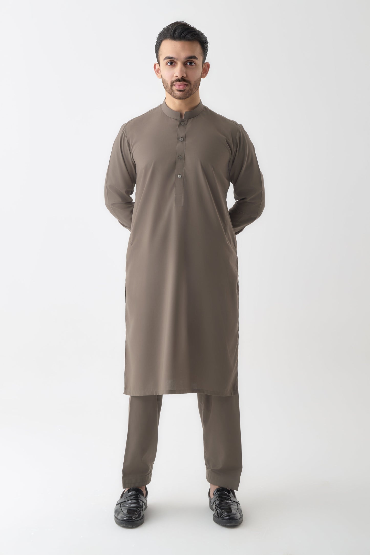 Light Brown Shalwar Kameez by Leaf Clothing