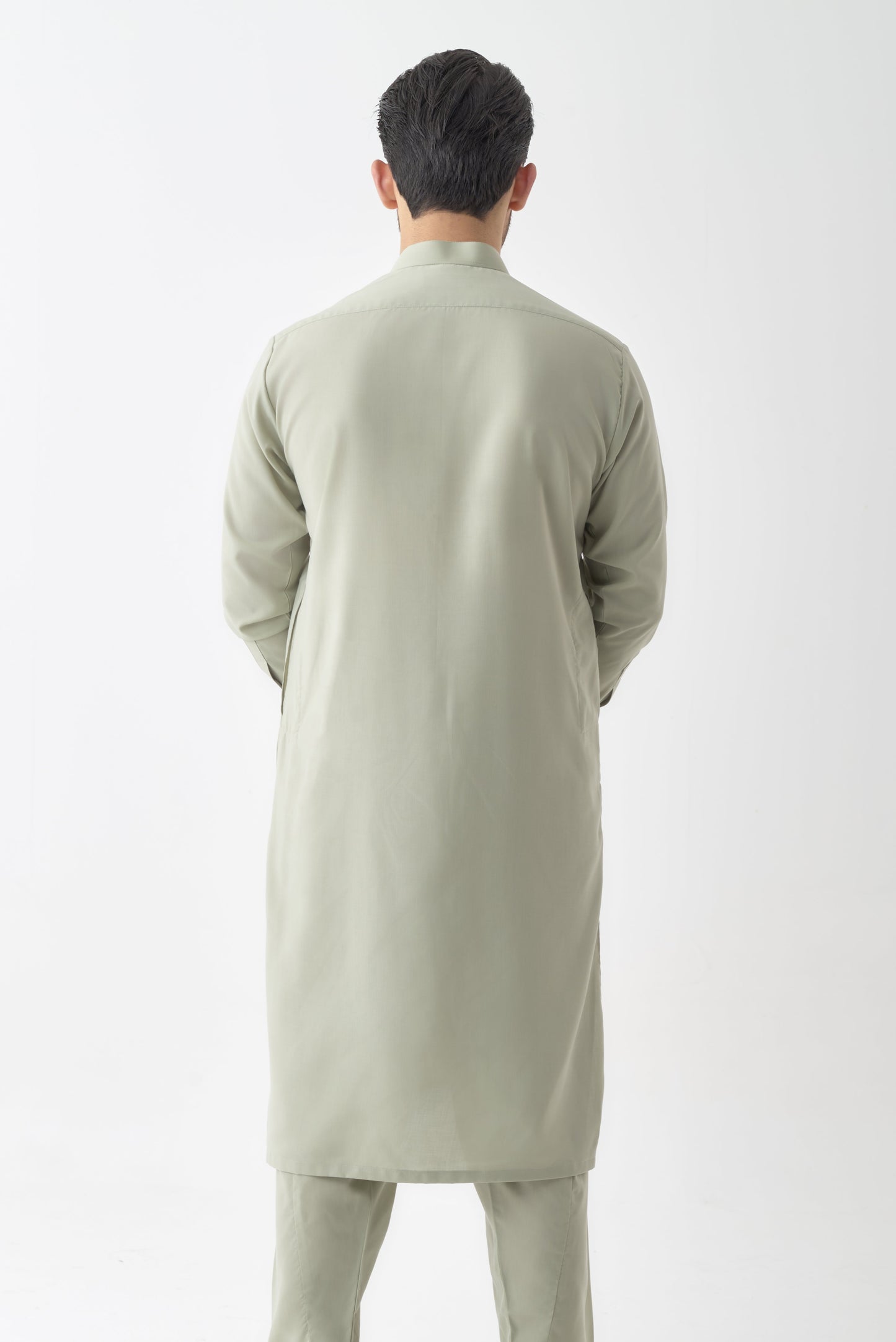 Sage Green Wash and Wear Shalwar Kameez by Leaf Clothing