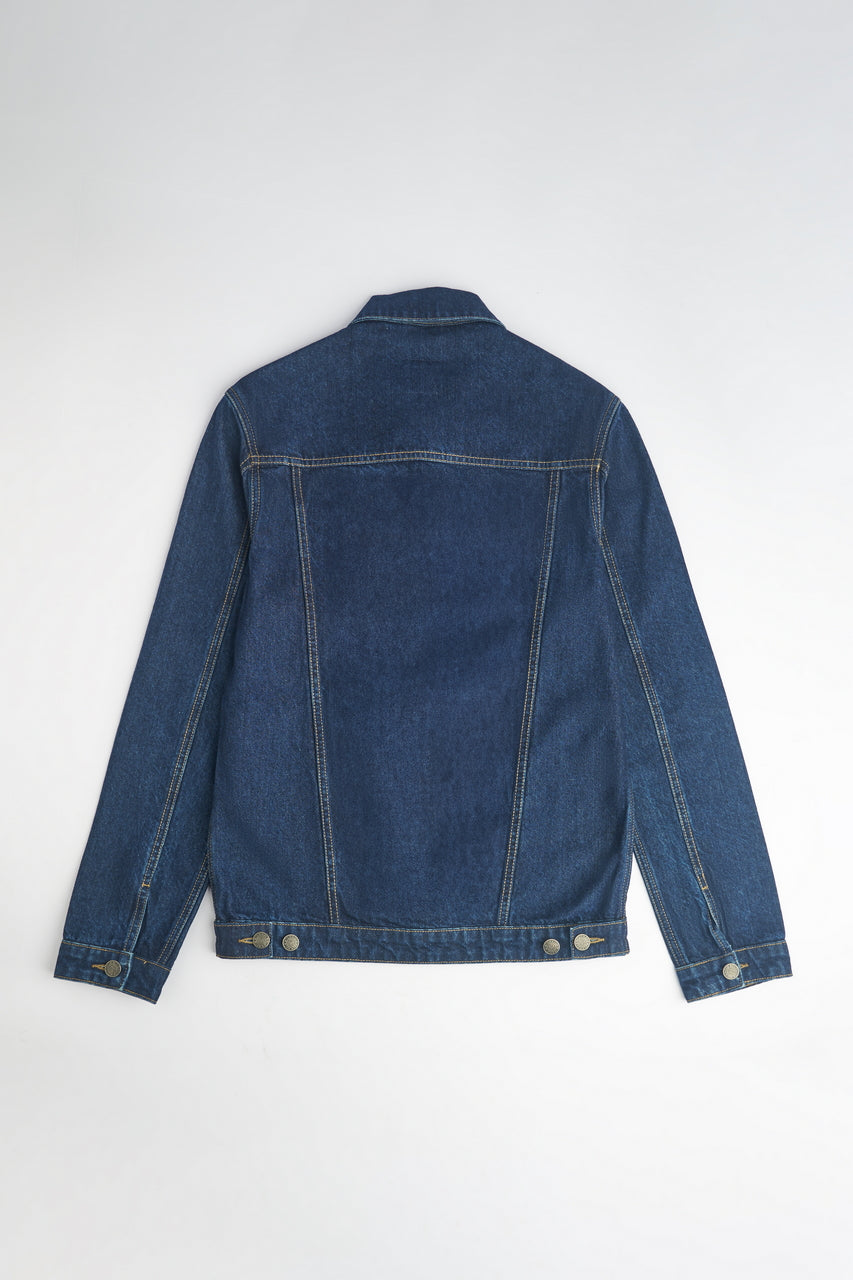 Dark Blue Denim Jacket | Leaf Clothing
