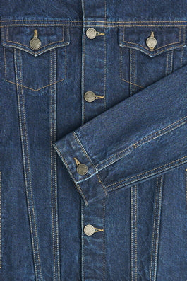 Dark Blue Denim Jacket | Leaf Clothing