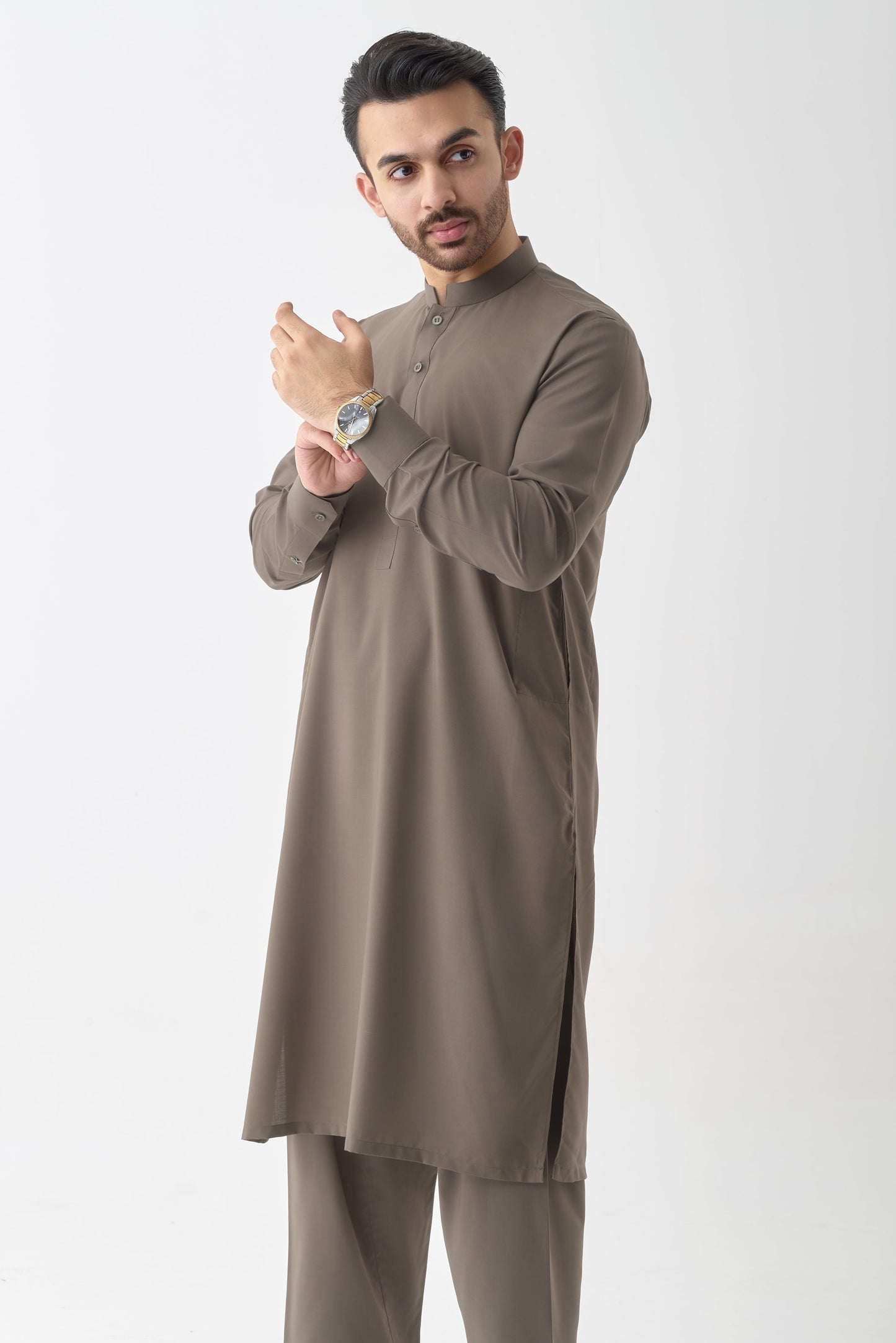 Light Brown Shalwar Kameez by Leaf Clothing