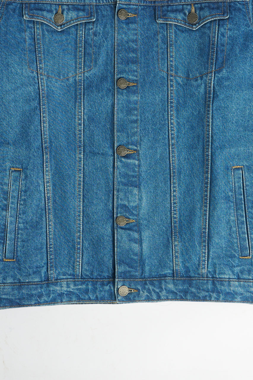 Medium Blue Denim Jacket | Leaf Clothing