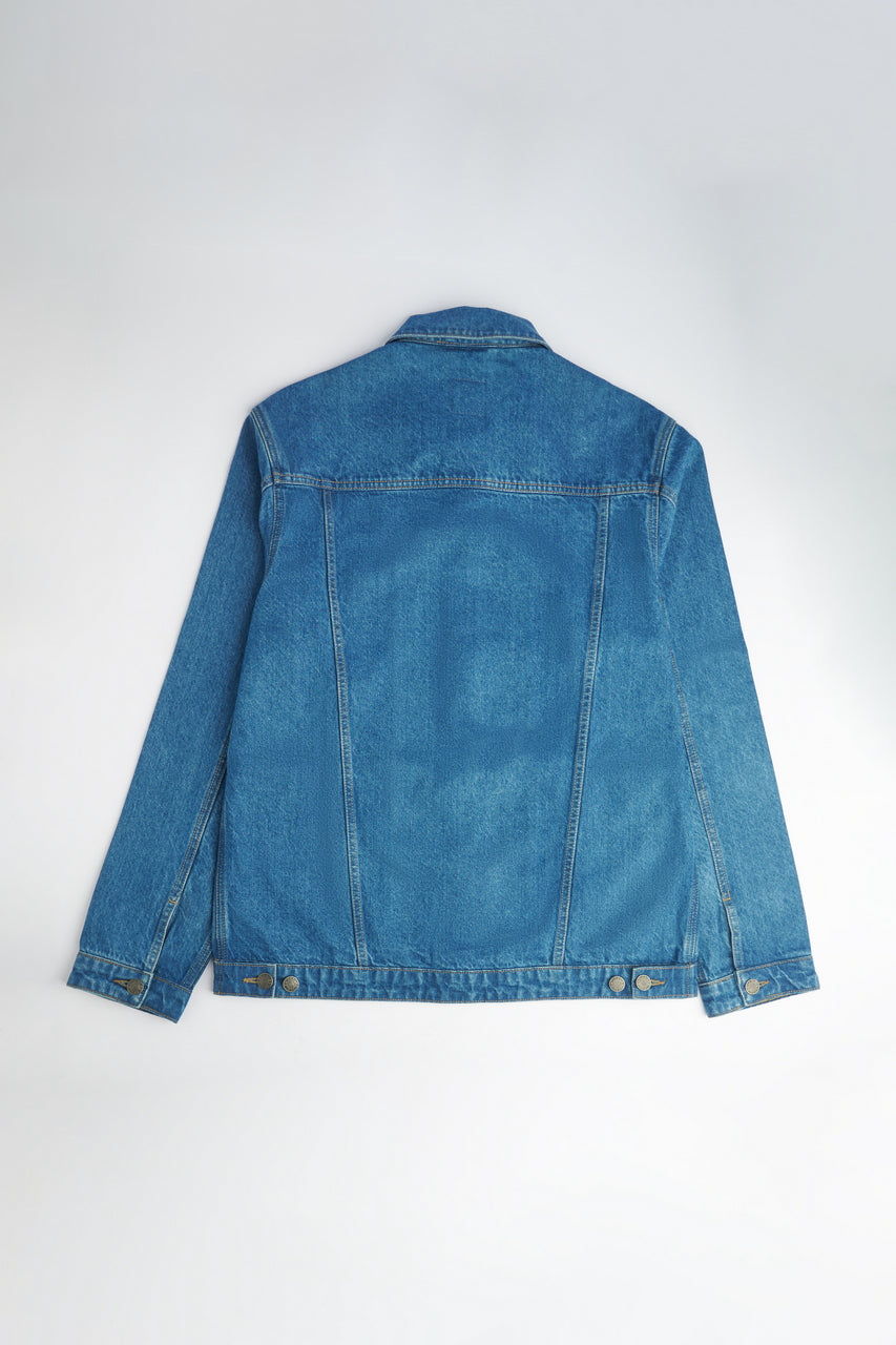 Medium Blue Denim Jacket | Leaf Clothing