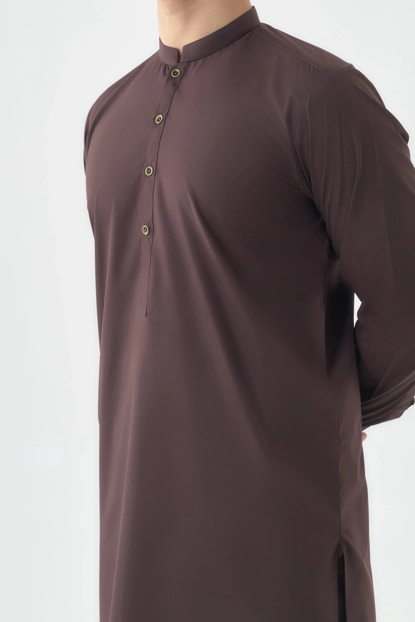 Men's Premium Mehroon Wash and Wear Shalwar Kameez by Leaf Clothing