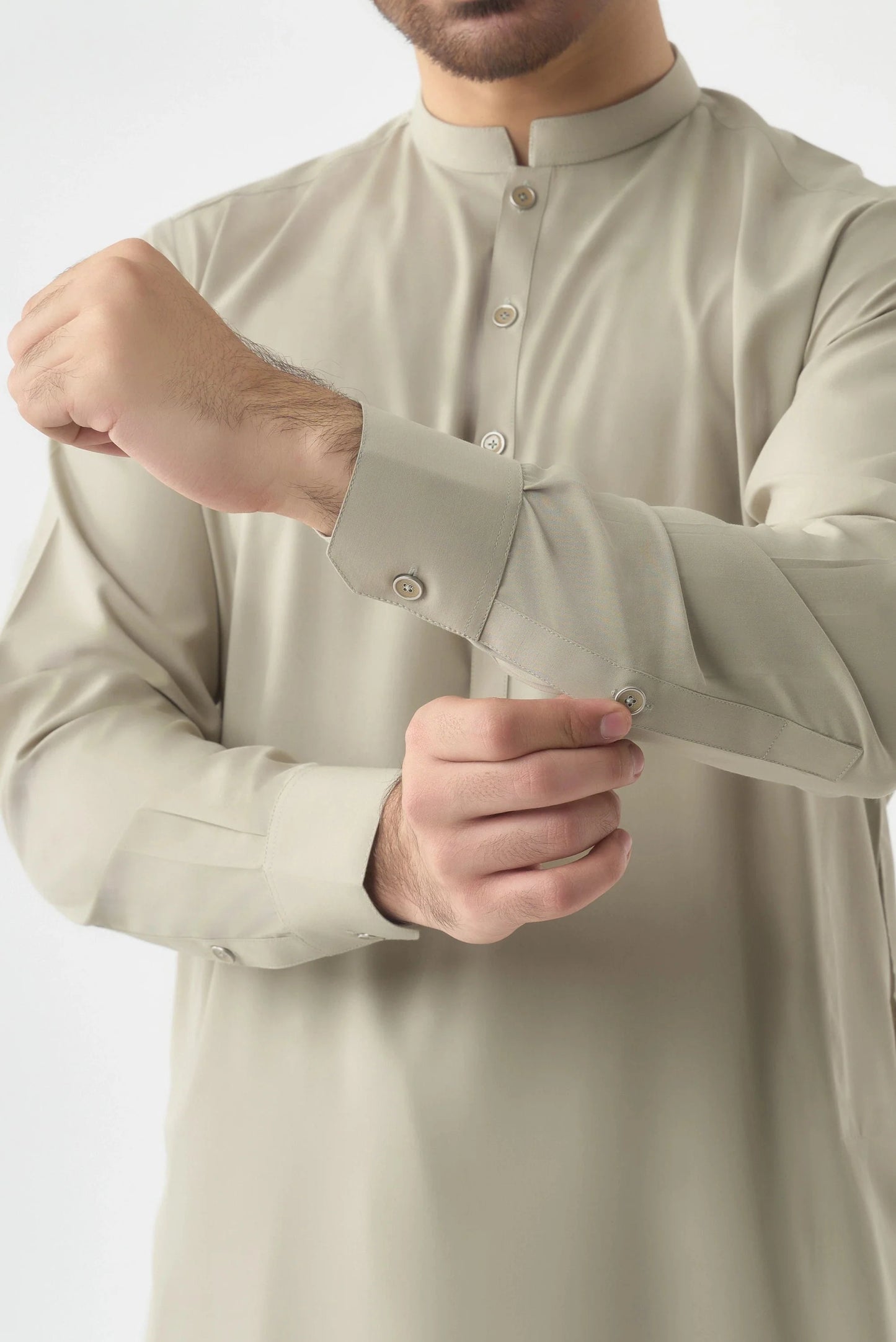 Premium Quality Light Green Wash and Wear Shalwar Kameez by Leaf Clothing